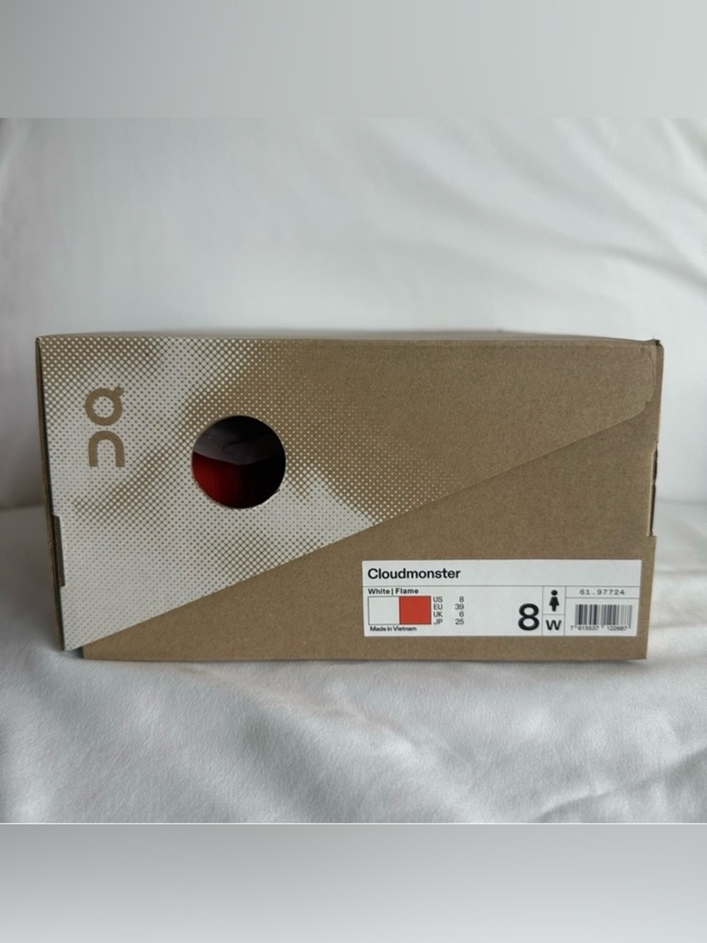 NEW in Box On Cloud
Cloudmonster US Women's Size 8
White/Flame - Picture 2 of 12